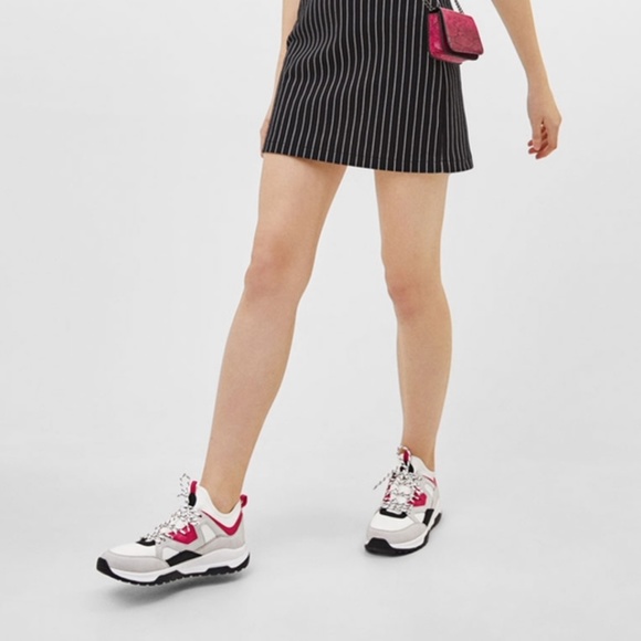 NWT Bershka color block sneakers in multi - Picture 6 of 11